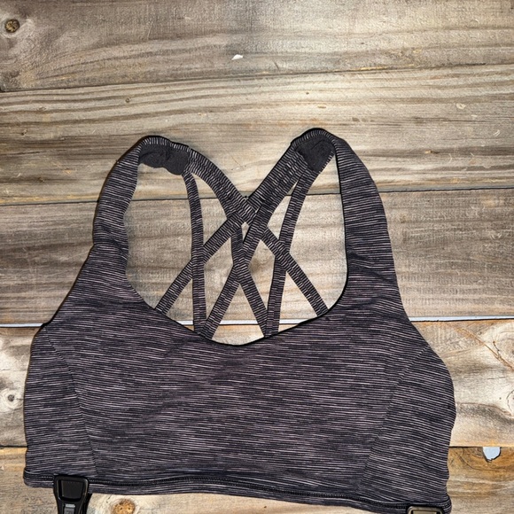 Lululemon- Gray heather free to be wild sports bra- size 6 - Picture 1 of 7